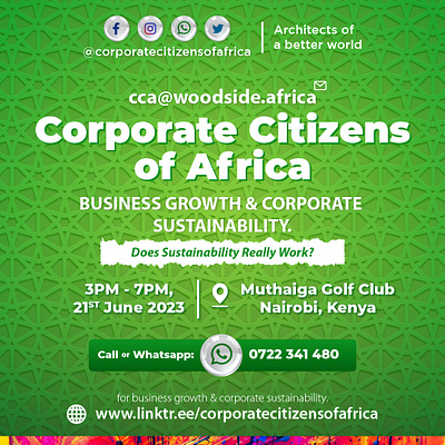 Corporate Citizens of Africa - Event Banners banner banners brand identity branding business design idesign254 illustration logo