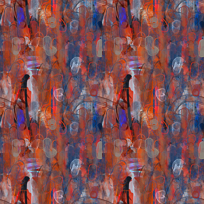 Fire & Water colorful modern abstract pattern design repeat pattern surface design
