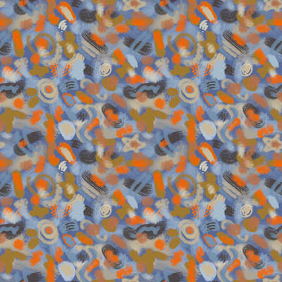 New Russets & Blues 2 art licensing colorful modern abstract pattern design repeat pattern surface design