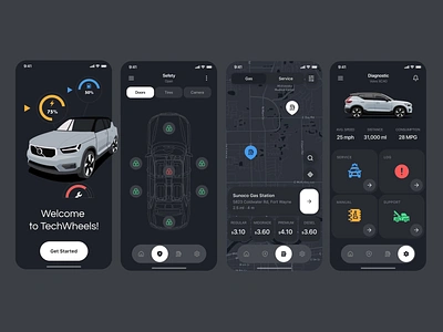 Car statistic app android animation app app design best animation best mobile app illustration illustration design interaction ios mobile motion top animation top app top mobile app ui user interface ux