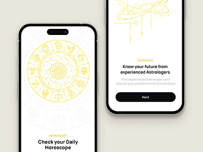 Astrology App UI appdesign astro astrology astrologyapp design illustration minimalistic new trending ui uidesign userinterface userinterfacedesign