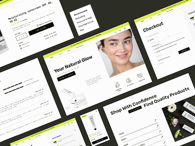 1STLY SKINCARE | E-commerce redesign concept beauty cosmetics e commerce landing page minimal skincare ui ux webdesign