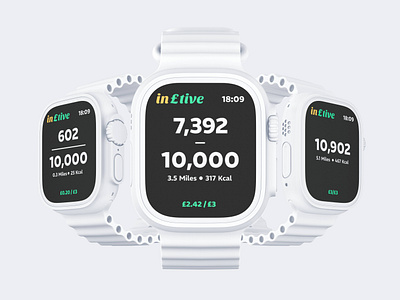 Incentive - Pedometer Watch App design graphic design logo ui