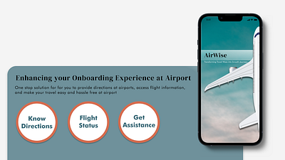 AirWise- Your Airport Assistant app design graphic design typography ui ux