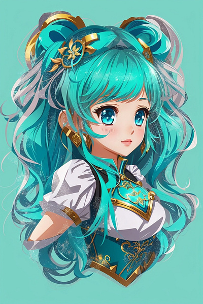 Lyra's Stardust: Enchanting AI Anime Character Art anime love
