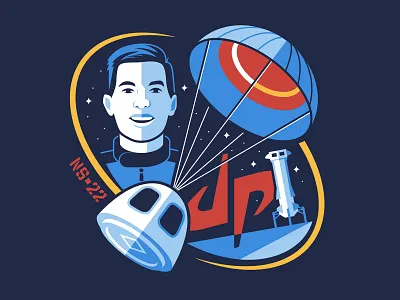 Dude Perfect / Blue Origin astronaut blue origin dude perfect landing gear moon new shepherd outer space parachute planet rocket space space ship spaceship stars youtube