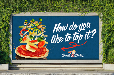 Dough Daddy Billboard billboard branding character design design graphic design illustration logo logo design marketing ui