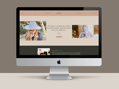 Squarespace website design & branding for women's wellness coach australia branding feminine health and wellness health coach logo design squarespace website design