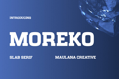 Moreko Slab Serif Font animation branding design font fonts graphic design illustration logo nostalgic slab serif ui