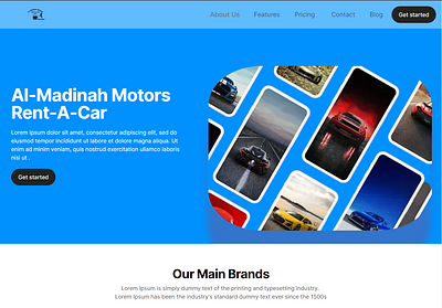 Al Madinah Motors Rent A Car figma next nextjs plasmic tailwind tailwindcss tailwindcss ui ui ux