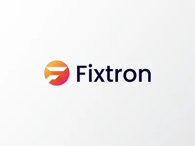 Fixtron - letter F logo design, branding best logo branding fintech gradiant icon letter f logo logo design logo designer logo icon modern logo popular logo software tech web3.0