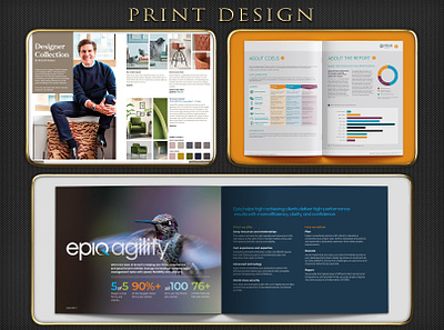 Print Design ( Catalog, Brochure, Annual Report ) brochure design catalog design graphic design print design