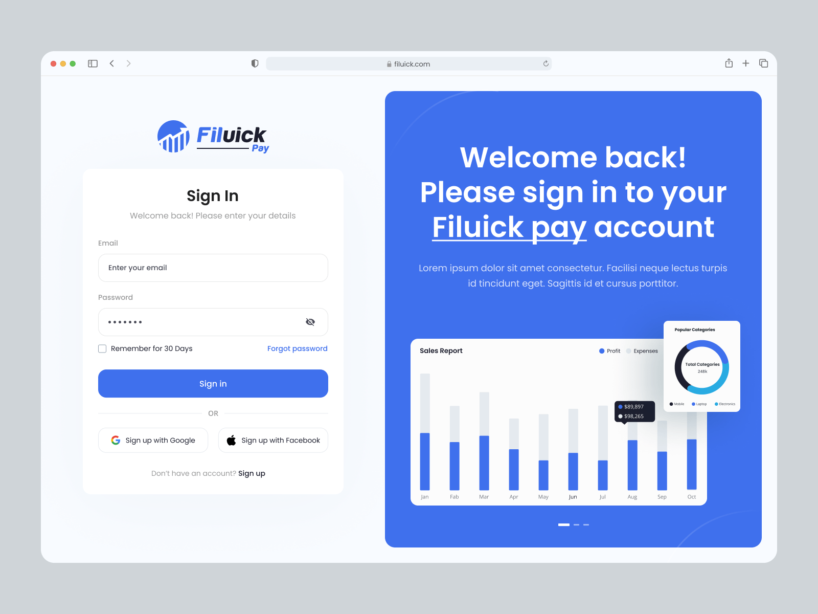 Login / Sign-In Screen - UI by Tariqul islam on Dribbble