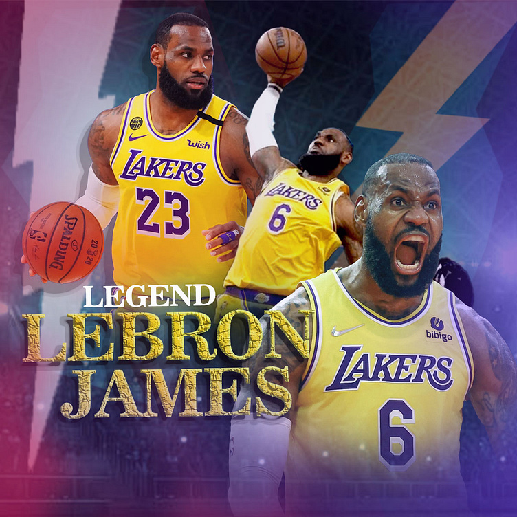 lebron james Social media poster design by rahul jaiswal on Dribbble