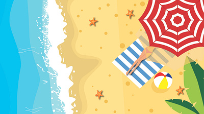 Summer on the Beach while Sunbathing branding design graphic design illustration logo typography vector