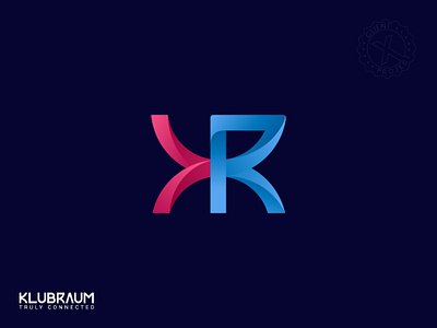 Klubraum | k Logo | R Logo 3d brand identity branding corporate logo design graphic design illustration k logo klubraum logo logotype minimal modern r logo typography ui wordmark