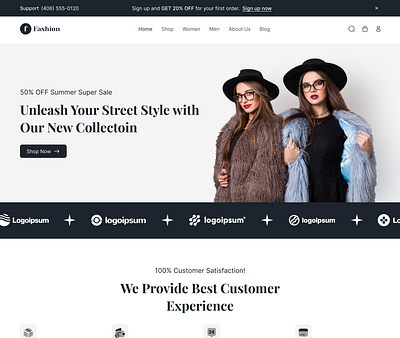 E-Commerce Website for Clothing android app app app design app designer app designer in usa app developer branding design design system designer figma figma designer hire us illustration landing page mobile app designer ui usa web app designer web designer