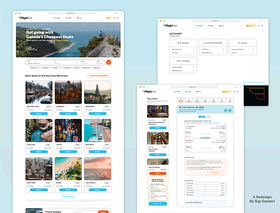 Travel Agency Web Redesign (FlightHub) design graphic design redesign travel agency ui ui designer user experience ux
