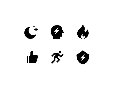 Health benefits app body cold defense design health icon iconography icons illustrator immunity metabolism mind sleep ui vector