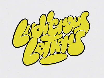 Ludicrous Letters adobe branding custom lettering design graphic design handlettering illustrator juicy lettering letters logo type typography