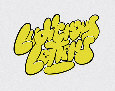 Ludicrous Letters adobe branding custom lettering design graphic design handlettering illustrator juicy lettering letters logo type typography