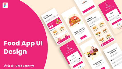 Food app UI design