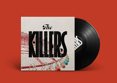 The Killers album art band branding custom lettering design gig poster graphic design lettering logo music the killers typography vinyl album