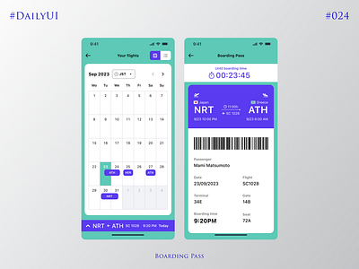 DailyUI 024 Boarding Pass 024 app boardingpass branding dailyui design graphic design ios ui ux