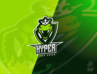 Hyper Vyper Games Mascot Logo active apparel branding design energy gaming grid icon identity instagram logo mascot mascot logo merch pattern poster snake social ui viper