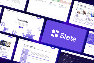 Slate Branding & Webflow Case Study brand design brand identity branddesign branding inspiration clean brand clean website cleaning agency cleaning business cleaning company cleaning service company cleaning services figma logo professional cleaning ui uiux design web design webflow website development