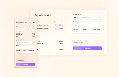 Checkout Page UI Design Idea design ui ux web design