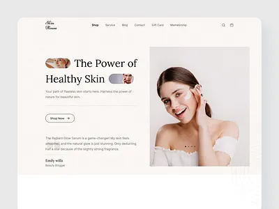 Skincare Website Design beauty beauty product cosmetic cosmetics cosmetics ecommerce hair landing page landingpage make up makeup online store salon skin skin care skincare ui web design website website design