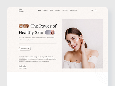 Skincare Website Design beauty beauty product cosmetic cosmetics cosmetics ecommerce hair landing page landingpage make up makeup online store salon skin skin care skincare ui web design website website design