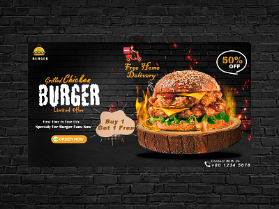 FOOD BANNER banner design branding design designing food banner graphic design photoshop typography