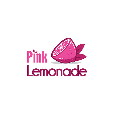 Pink Lemonade adobe illustrator branding fresh fruit icon illustration lemon logo pictoral pink simple vector