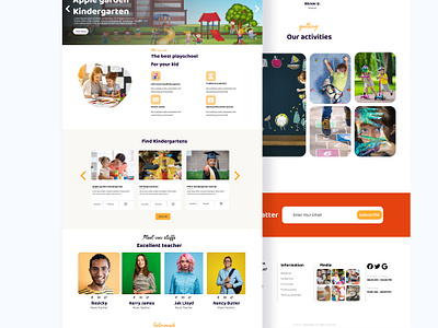 Kindergartens website UI design app branding design graphic design icon illustration landing page logo responsivewebdesign ui web ui webdesign webdesigntrends website prototyping websitelayout websiteprototypong websiteui websiteux