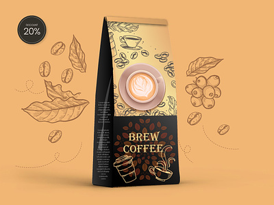 COFFEE PACKAGE branding coffeedesign coffeepackage design graphic design illustration logo new ui vector