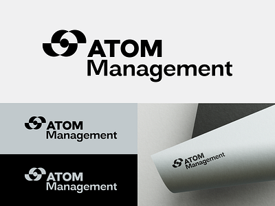 Atom Management atom atom management branding design graphic design identity logo
