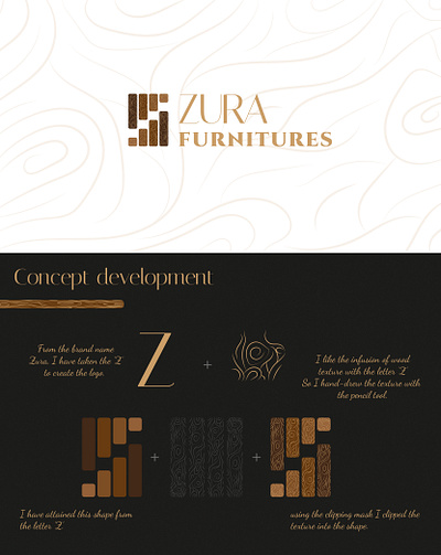 ZURA FURNITURES LOGO IDENTITY branding graphic design identity logo