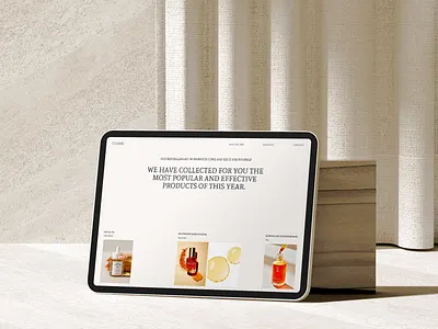 Cosmetic Products Page design beauty cosmetic cosmetic store cosmetics cosmetology ecommerce landing online shop online store skin skincare web website