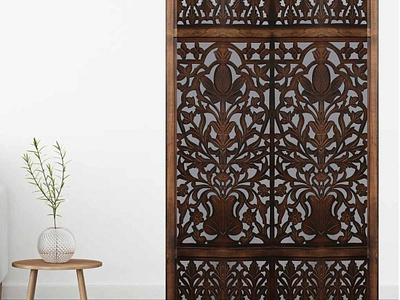 Get Upto 34% OFF on Black Engineered Wood Set wall partition