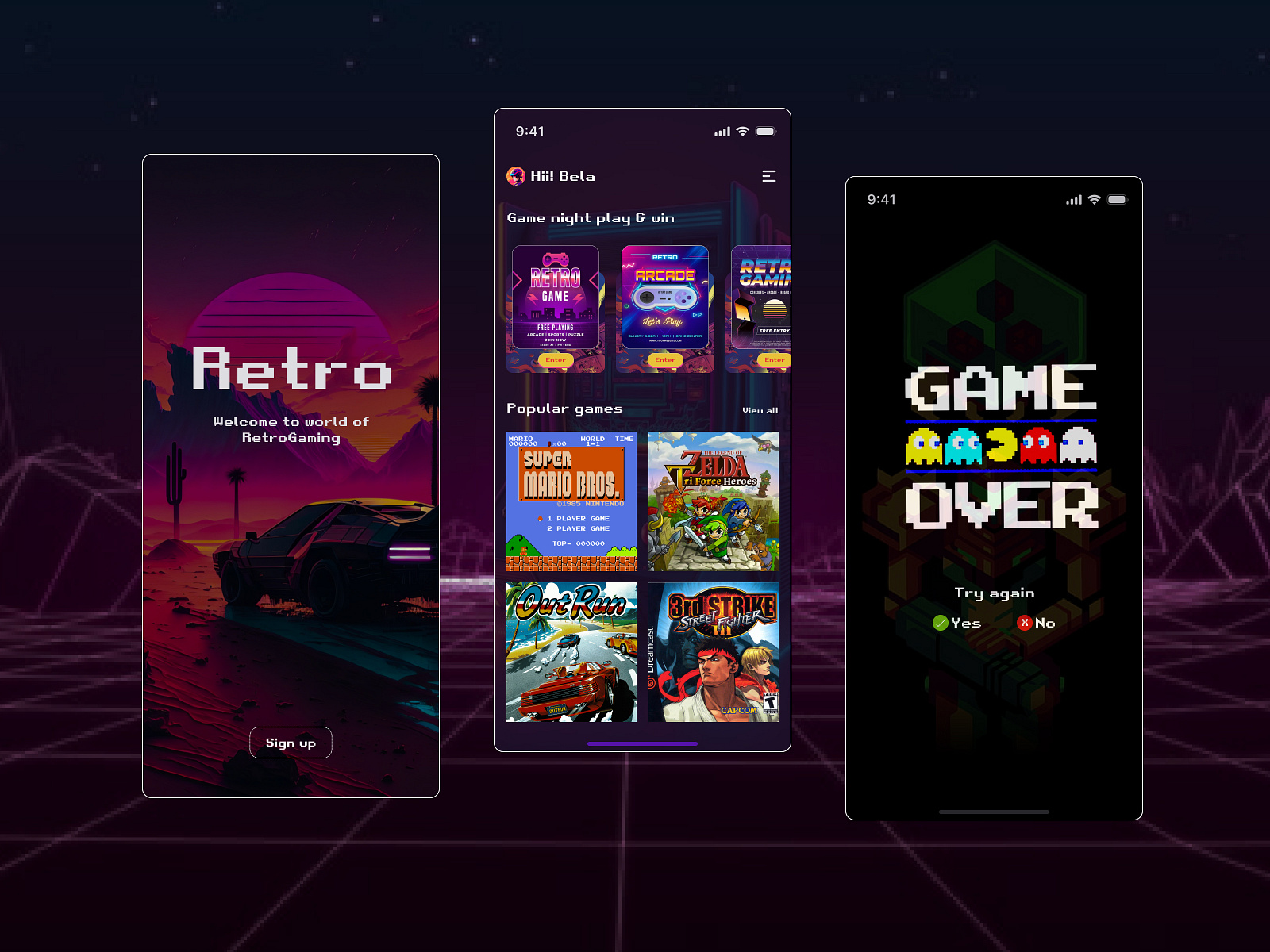 Retro Gaming AppBuiLD2.0 Challenge Day39 by Hanufa Islam on Dribbble