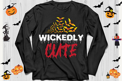 Wickedly cute 4 halloween tshirt 2023