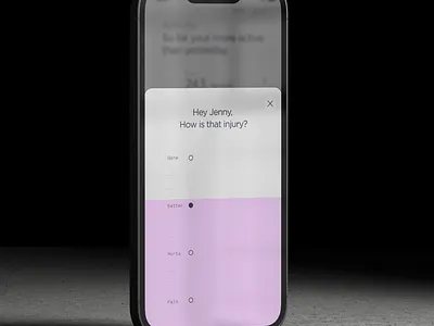 Health app 2 app branding design health injury mobile phone ui ux wellness workout
