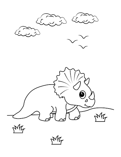 Dinosaur-Coloring-Book-for-Kids-5 dog coloring pages