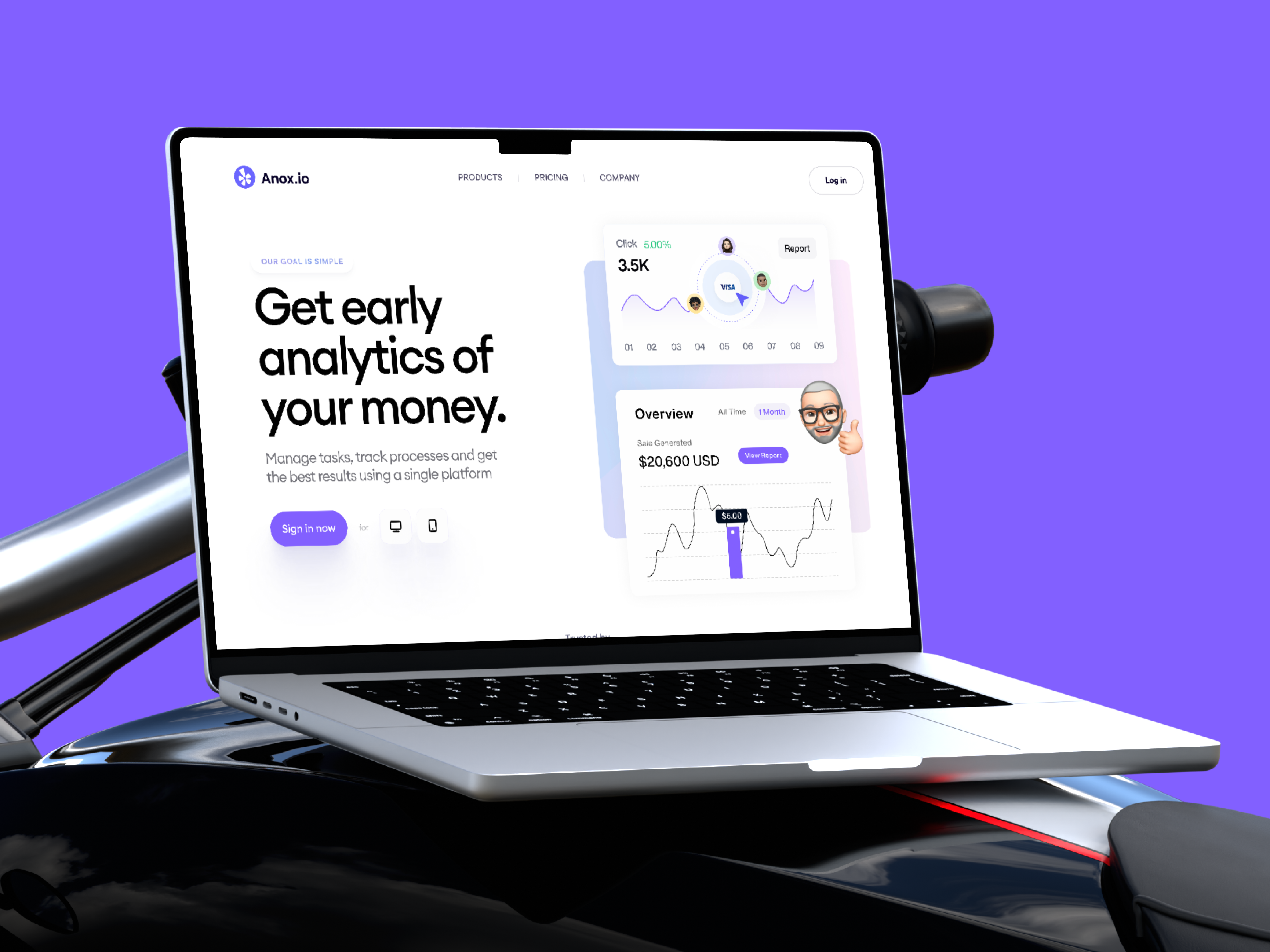 Anox - SAAS Landing Page landing page saas saas landing saas landing page saas tool saas ui saas ui design saas web saas website web design website design