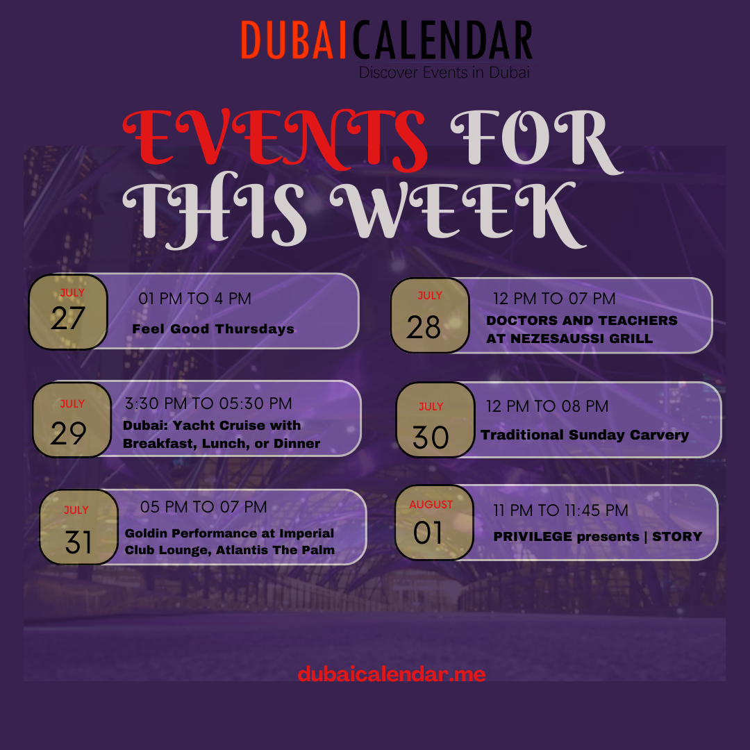 The UAE Events Calendar For 2023 by Dubai Calendar on Dribbble