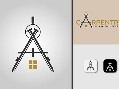 Carpentry Integrity 3d animation brand identity branding company design graphic design illustration logo logo design logotype minimalist modern motion graphics ui