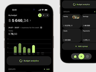 Financial Assistant → iOS App home screen concept crypto design finance ios app mobile prototype ui ux web web3