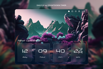 Daily UI 14: Countdown Timer countdown timer daily ui figma product design timer ui design